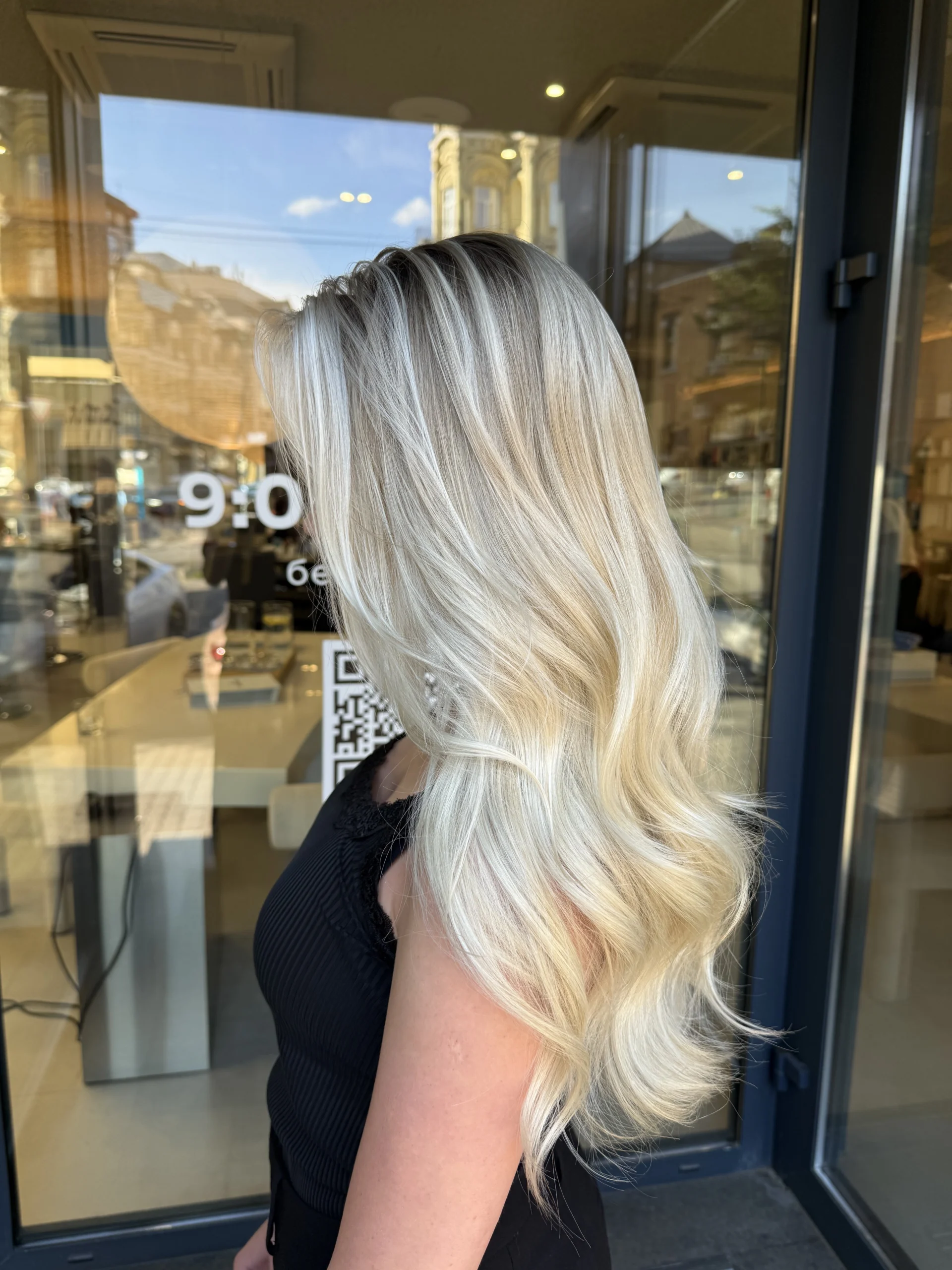 Hair enhanced with a professional Full Head Colour.