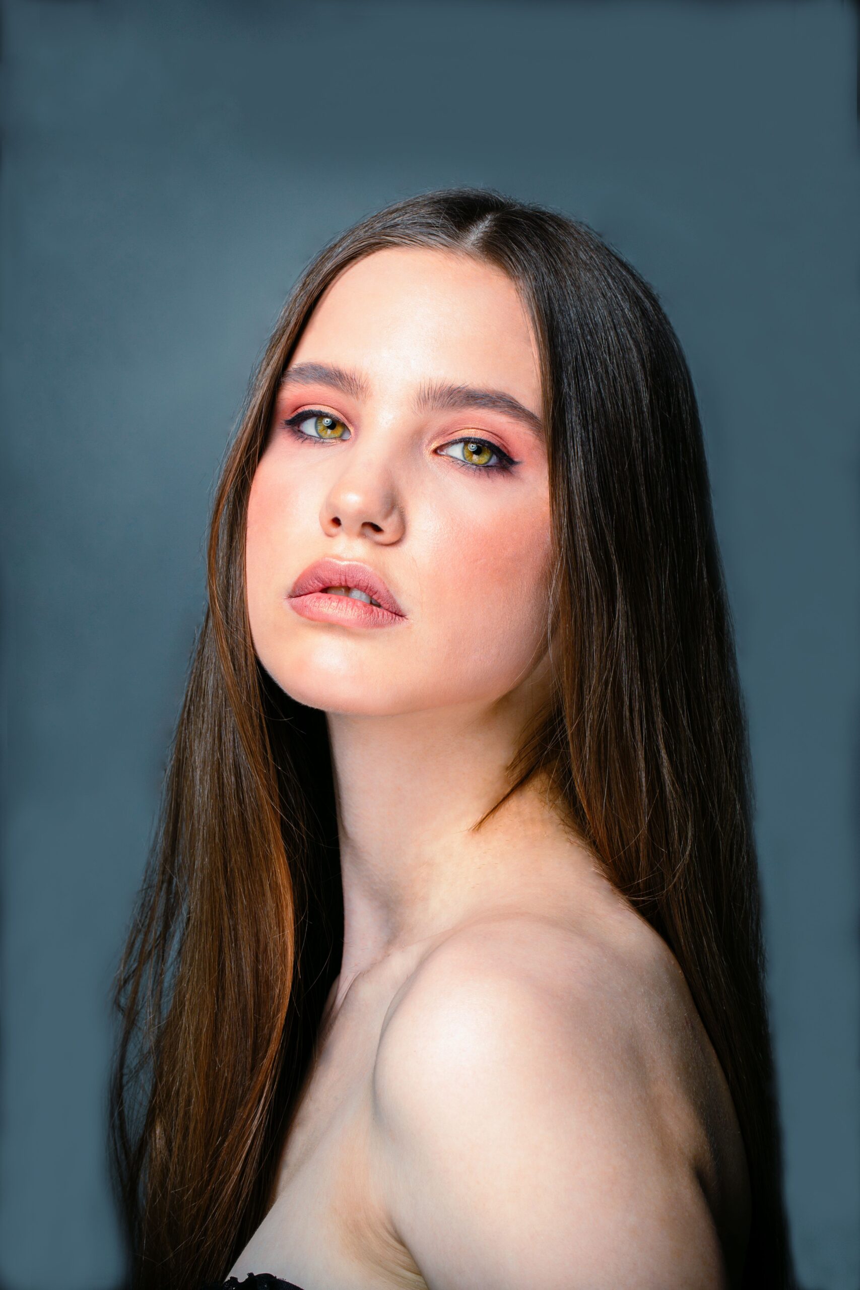 Understated glam with natural texture and a barely-there lip tint