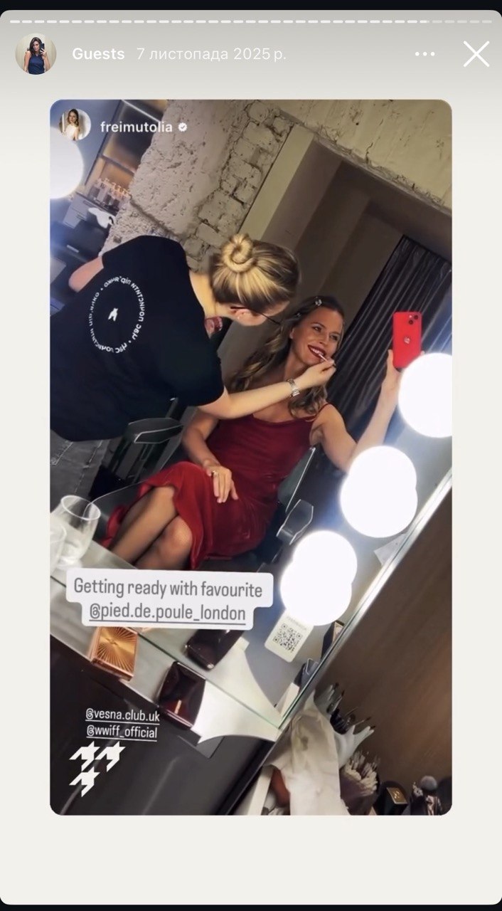 Refined glam makeup completed for a special evening occasion