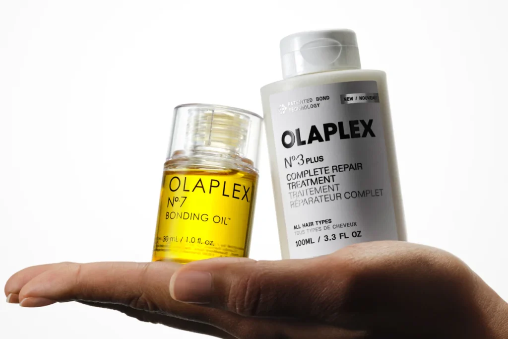 olaplex treatment hair in salon photo