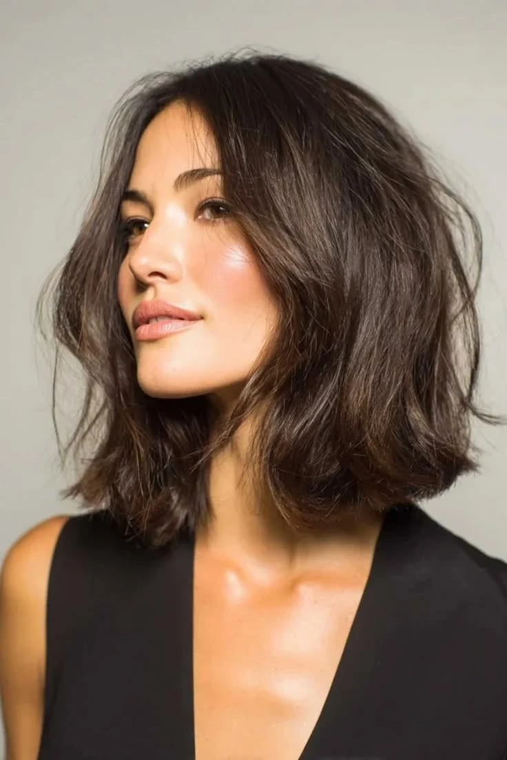 Layered Bob with Fringe