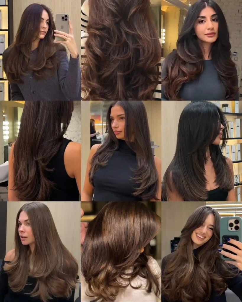 face framing haircut photo