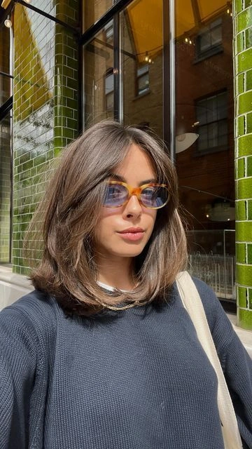 Shoulder-Length Layered Bob