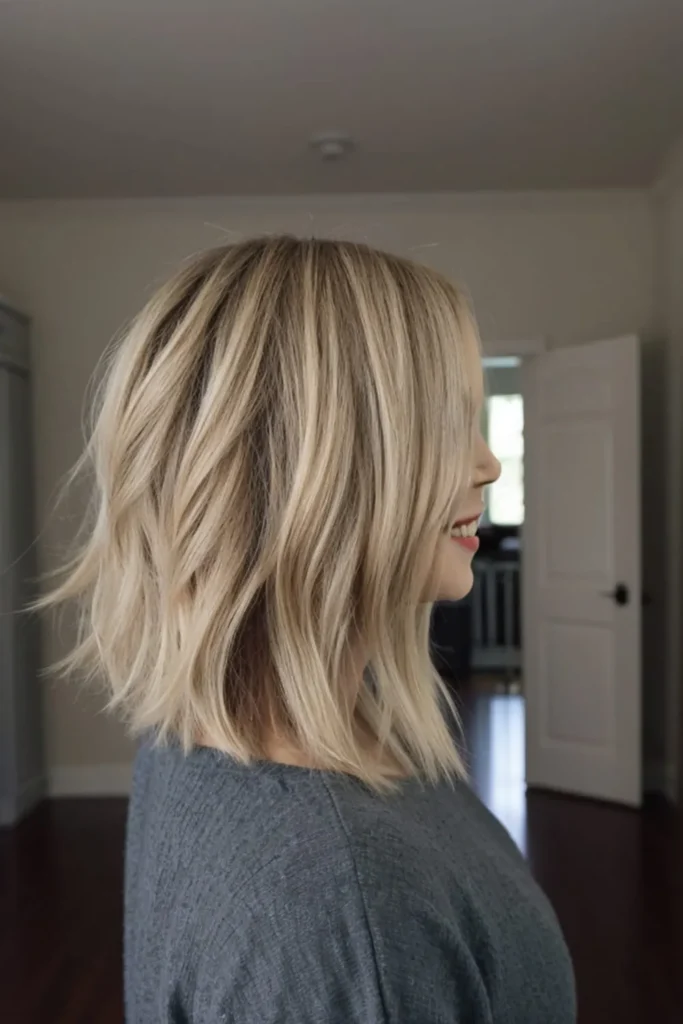 Shoulder-Length Layered Bob