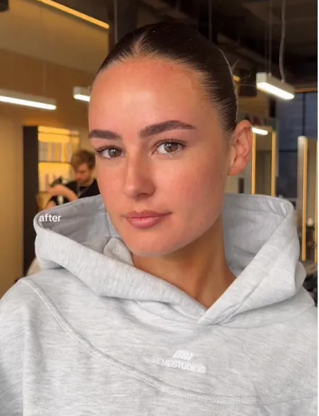 eyebrow lamination & tint photo results