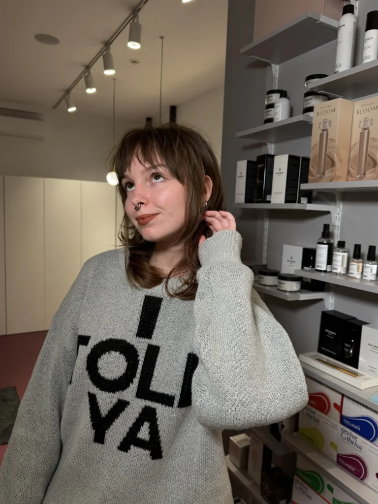 Layered wolf cut with bangs