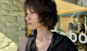 Short layered wolf cut hairstyle