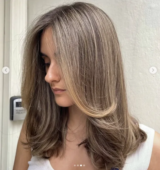 Bouncy waves created with a salon blow dry