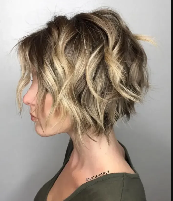 Hair styling with a Bixie Haircut