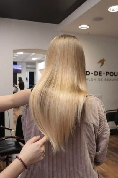 Снятие нарощенных волос